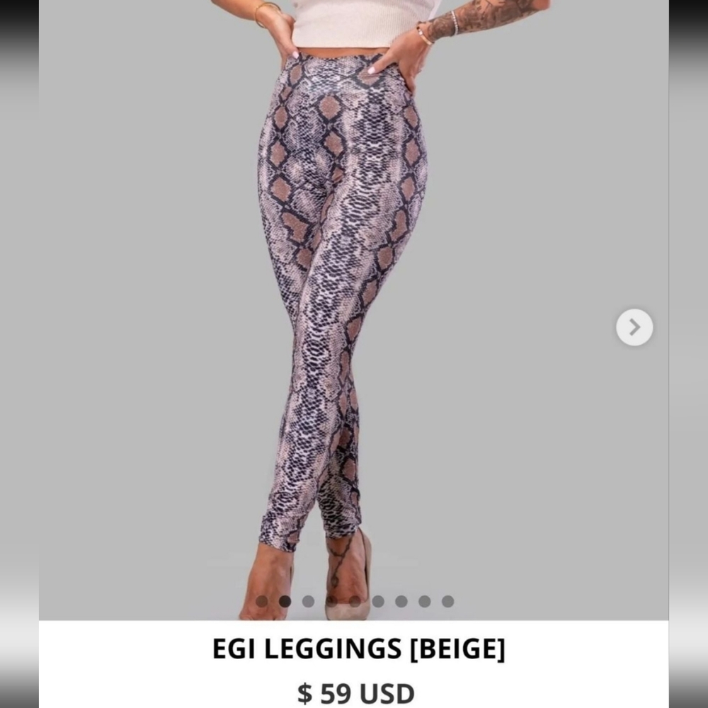 ByEgreis EGI Leggings (beige snake)